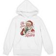 He Sees What You'Ve Been Reading Bookish Christmas Humor Unisex Hoodie He Sees What You'Ve Been Reading Bookish Christmas Humor Unisex Hoodie