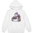 Snowman Reading Book Lovers Christmas Bookworm Librarian Unisex Hoodie Snowman Reading Book Lovers Christmas Bookworm Librarian Unisex Hoodie