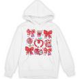 Valentine Teacher Coquette Bow Pencil Heart Book Girl Women Unisex Hoodie Valentine Teacher Coquette Bow Pencil Heart Book Girl Women Unisex Hoodie