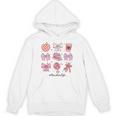 Valentine Teacher Cute Bows Apple Globe Pencil Books Art Unisex Hoodie Valentine Teacher Cute Bows Apple Globe Pencil Books Art Unisex Hoodie