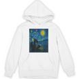 Van Gogh Starry Night Fantasy Reader Dragon Reading Book Unisex Hoodie Van Gogh Starry Night Fantasy Reader Dragon Reading Book Unisex Hoodie