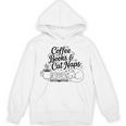 Vintage Retro Coffee Books & Cat Naps Unisex Hoodie Vintage Retro Coffee Books & Cat Naps Unisex Hoodie