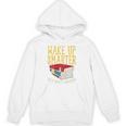 Wake Up Smarter Librarian Book Stack Premium Tri-Blend Unisex Hoodie