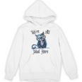We'Re All Mad Here Cheshire Cat Alice Wonderland Book Kids Unisex Hoodie