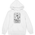 Writer Novelist Book Poetry Author Skeleton Tarot Card Unisex Hoodie