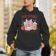 100th Day Of School Teachers 100 Days Of Coffee Chaos Books Unisex Hoodie