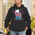Adorable Book Lover Cow With Reading Glasses Cute Unisex Hoodie Adorable Book Lover Cow With Reading Glasses Cute Unisex Hoodie