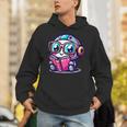Adorable Book Lover Robot With Reading Glasses Cute Unisex Hoodie