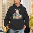 Adorable Donkey With Heart Sitting On Colorful Book Stack Unisex Hoodie Adorable Donkey With Heart Sitting On Colorful Book Stack Unisex Hoodie