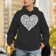 Book Lover Heart Shape Reading Librarian Library Teacher Unisex Hoodie