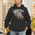 Book Reading Dinosaur T-Rex Dino Bookworm Unisex Hoodie