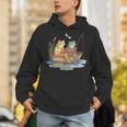 Book Shirt Frog Toad Fishing Vintage Book Frog Unisex Hoodie