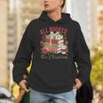 All Booked For Christmas Coquette Xmas Book Club Book Lovers Unisex Hoodie