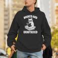 Booked And Unbothered Cat Reading Book Lovers Unisex Hoodie