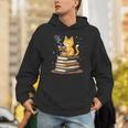 Cat Reading Books Unisex Hoodie