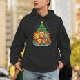 Cute Cats Reading Books Christmas Tree Unisex Hoodie