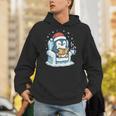 Cute Christmas Penguin Reading Book Cozy Winter Holiday Art Unisex Hoodie Cute Christmas Penguin Reading Book Cozy Winter Holiday Art Unisex Hoodie