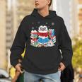 Cute Christmas A Penguin Reading Book Snowflake Hot Teacher Unisex Hoodie Cute Christmas A Penguin Reading Book Snowflake Hot Teacher Unisex Hoodie