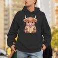 Cute Highland Cow Reading Book Unisex Hoodie Cute Highland Cow Reading Book Unisex Hoodie
