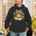 Cute Raccoon Reading Book Flowers Floral Unisex Hoodie Cute Raccoon Reading Book Flowers Floral Unisex Hoodie