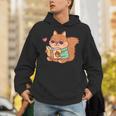 Cute Squirrel Reading A Book Lovers Anime Kawaii Women Kids Unisex Hoodie Cute Squirrel Reading A Book Lovers Anime Kawaii Women Kids Unisex Hoodie