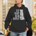 Eat Sleep Read Repeat Reading Book Librarian Men Women Kids Unisex Hoodie