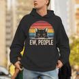 Ew People Retro Vintage Anti Social Cat Introvert Unisex Hoodie Ew People Retro Vintage Anti Social Cat Introvert Unisex Hoodie