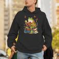 Frog & Toad Fishing Vintage Classic Book Frog Reading Book Unisex Hoodie