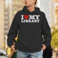 Fun I Love My Library Book Reader Bookworm Librarian Costume Unisex Hoodie Fun I Love My Library Book Reader Bookworm Librarian Costume Unisex Hoodie