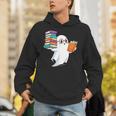 Ghost Reading Books Halloween Library Unisex Hoodie