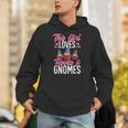 This Girl Loves Books And Gnomes Gardener Dwarf Garden Gnome Unisex Hoodie