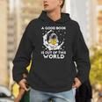Good Book Is Out Of This World Astronaut Moon Space Reading Unisex Hoodie Good Book Is Out Of This World Astronaut Moon Space Reading Unisex Hoodie