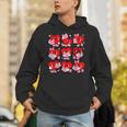 Heart Reading Books Valentine Teacher Boys Girls Book Lover Unisex Hoodie