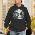 Hedgehog Reading Book Full Moon Lake Scenery Unisex Hoodie Hedgehog Reading Book Full Moon Lake Scenery Unisex Hoodie