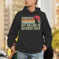 Introverted But Willing To Discuss Cats Kitten Pet Lover Unisex Hoodie
