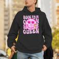 Library Book Fair Queen Vibe Groovy Tie Dye School Reading Unisex Hoodie