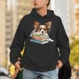 Papillon Books Reading Dog Breed Graphic For Men Women Kids Unisex Hoodie