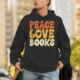 Peace Love Books Men Women Unisex Hoodie