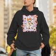 Preppy Coquette Bow Ghost Reading Books Halloween Book Unisex Hoodie