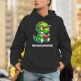 Readasaurus Reading Dinosaur Book Reader Bookworm Unisex Hoodie Readasaurus Reading Dinosaur Book Reader Bookworm Unisex Hoodie