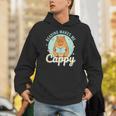 Reading Makes Me Cappy Bookworm Capybara Book Reading Unisex Hoodie