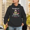 Reading Is Otterly Fun Sea Otter Book Loving Librarian Unisex Hoodie