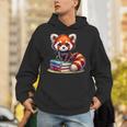 Red Panda Books Lover Reading Bookworm Unisex Hoodie