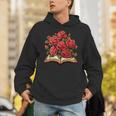 Red Roses Flowers Book Floral Unisex Hoodie