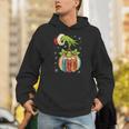 Retro Christmas Ornament Book Christmas Teacher Librarian Unisex Hoodie