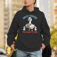 Silly Goose With Books Teacher Club School Educator Unisex Hoodie
