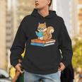 Squirrel Reading Book Glasses Bookworm Librarian Unisex Hoodie Squirrel Reading Book Glasses Bookworm Librarian Unisex Hoodie