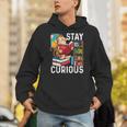 Stay Curious Monkey Reading Book Lover Bookworm Unisex Hoodie