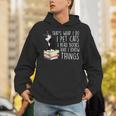 That's What I Do I Pet Cat I Read Books Tuxedo Cat Bookworm Unisex Hoodie