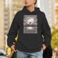 Totally Weird Tees Cat Library Book Reading Literary Unisex Hoodie